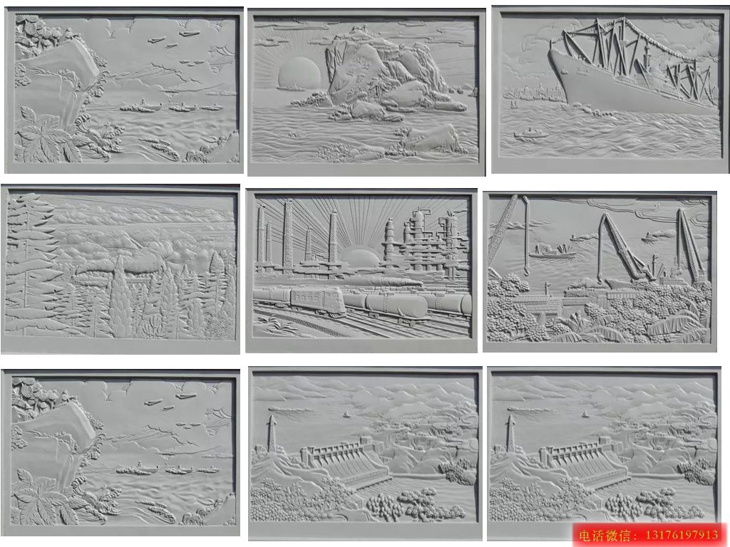 南京長江大橋的浮雕石雕壁畫設計制作