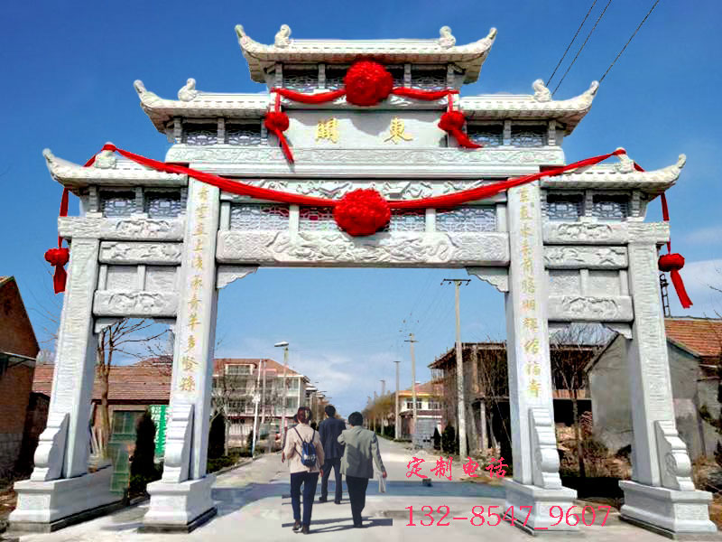 鄉(xiāng)鎮(zhèn)村口牌樓牌坊與公園大門(mén)樓新款設(shè)計(jì)圖片