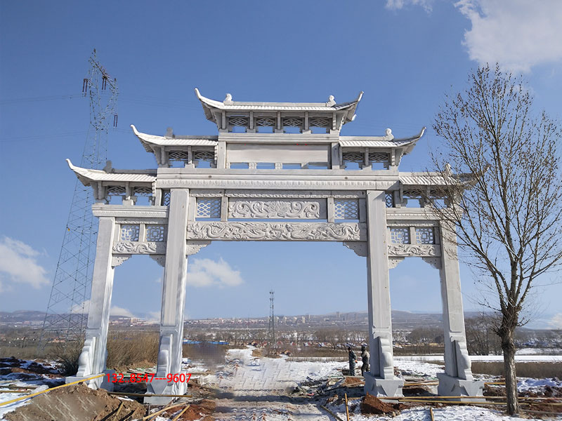 鄉(xiāng)鎮(zhèn)村口牌樓牌坊與公園大門(mén)樓新款設(shè)計(jì)圖片