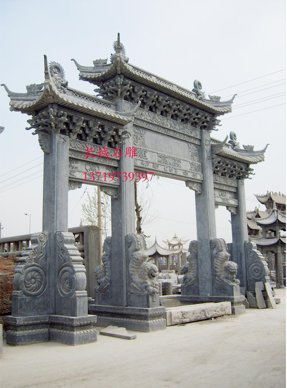 石牌坊，石雕牌坊，石雕牌樓