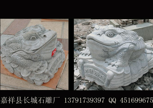 靈巧之作，聚財金蟾雕刻雕塑